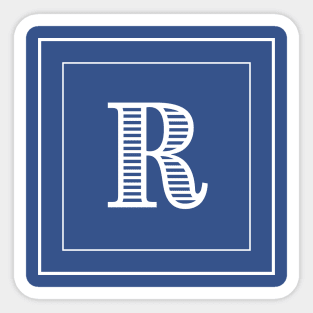 R Monogram Sticker